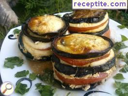 Eggplant with Mozzarella and tomatoes