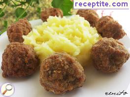 Fluffy fried meatballs