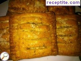 Pretzels stuffed with cottage cheese Pretzels stuffed with cottage cheese