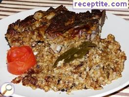 Lamb with bulgur in Dobrudjanski