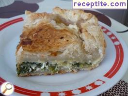 Butter banitsa leeks