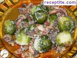 Brussels sprouts with chestnuts and bacon