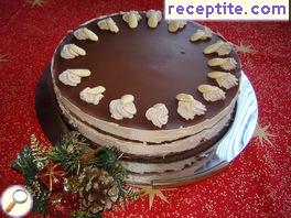 Festive chocolate layered cake
