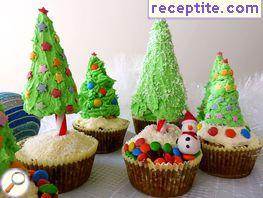 Muffins Christmas fir trees * *