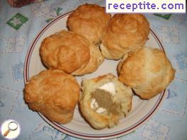 Irish soda buns in molds for muffins