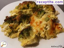 Cauliflower with feta cheese oven