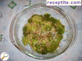 Broccoli with Romano and sunflower microwave