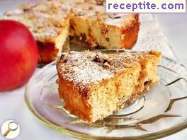 Apple pudding with cottage cheese