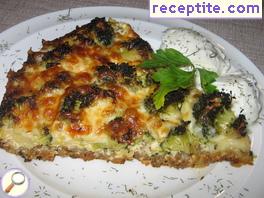 Baked broccoli or cauliflower