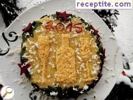 New Year salt layered cake New Year salt layered cake