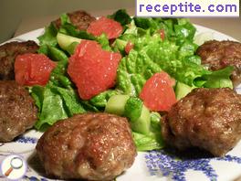 Meatballs with extras Meatballs with extras
