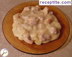 Pork with potatoes and processed cheese - II type