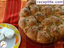 Bread of bubbles with spices and cheese