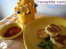 Aromatic potato patties in the oven