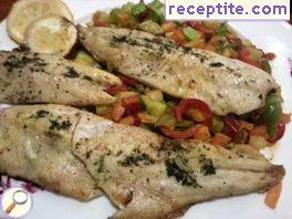 Trout with vegetables