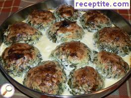 Vegetable meatballs in the oven