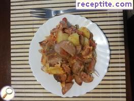 Fast baked sausage Fast baked sausage
