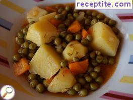 Peas with potatoes