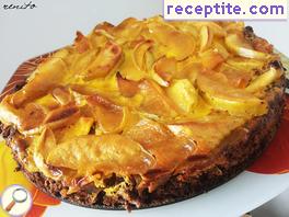 Cake with caramel and apples Cake with caramel and apples