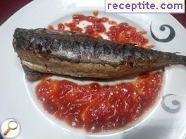 Marinated bonito (mackerel)