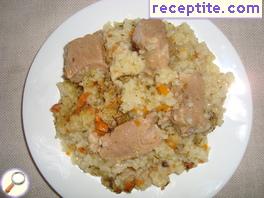 Pork with rice Pork with rice
