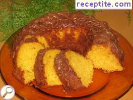 Sponge cake with pumpkin