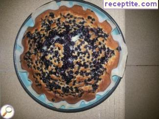 Cake with blueberries