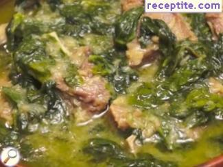 Lamb with Spinach