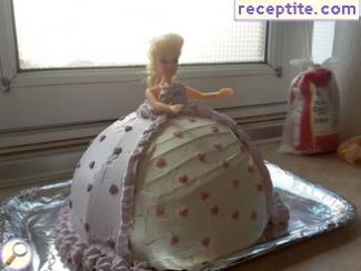 Layered cake Barbie Layered cake Barbie