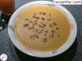 Pumpkin cream with starch