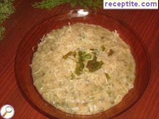 Nettle porridge with cheese