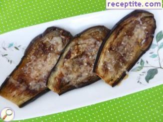 Eggplant baked with cheese