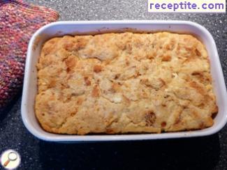 Banitsa of dry bread with soda Banitsa of dry bread with soda