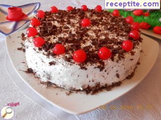 Fast cream layered cake