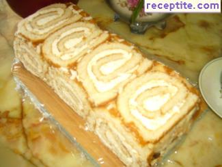Parfait with roll Parfait with roll