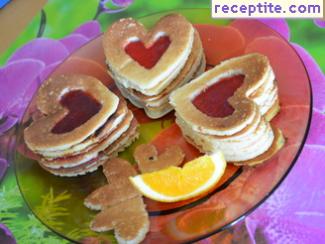 Hearts pancakes