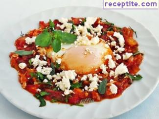 Eggs with tomato sauce