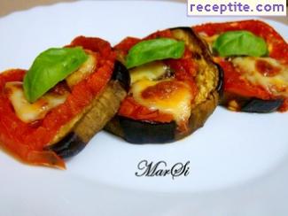 Appetizer of eggplants