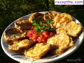 Fried eggplant