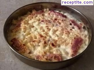 Ham rolls in cheese sauce Ham rolls in cheese sauce