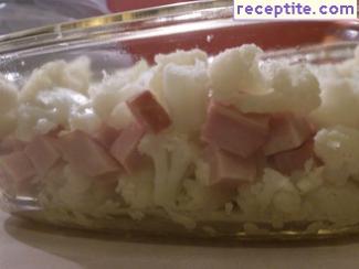 Moussaka cauliflower with ham Moussaka cauliflower with ham