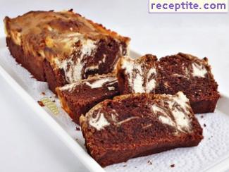 Cocoa sponge cake with ricotta