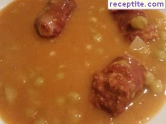 Peas with sausage Peas with sausage