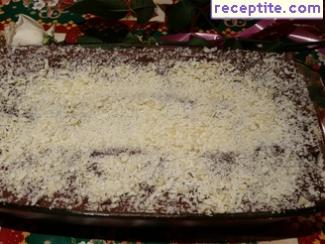 Biscuit cake with cream Biscuit cake with cream