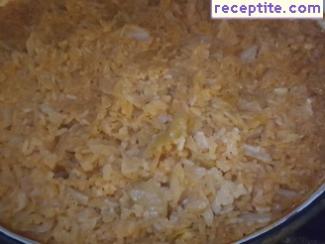 Sauerkraut with rice in the oven - II type
