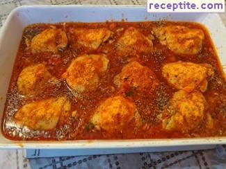 Chicken with tomato sauce