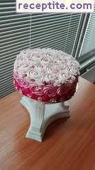 Layered cake with cream ready bases and Bavaria Layered cake with cream ready bases and Bavaria