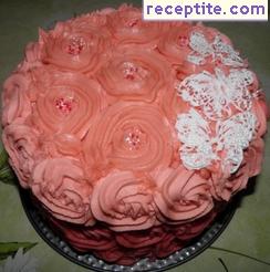 American buttercream flowers and decoration