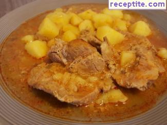 Juicy pork with potatoes