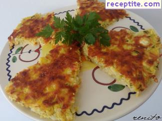 Grated zucchini oven - II type Grated zucchini oven - II type